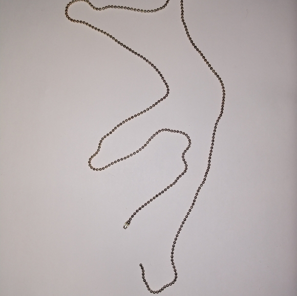 Set of 5 ball chain necklaces, gold color,  new never used. - Picture 6 of 11